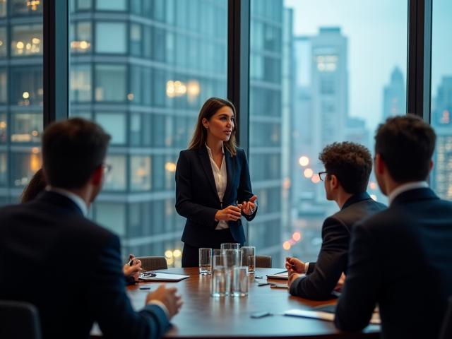 Réunion d’affaires et formation anglais